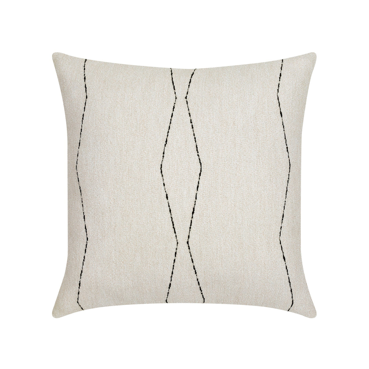 Elaine Smith Oblique Ebony outdoor pillow, black - view 2