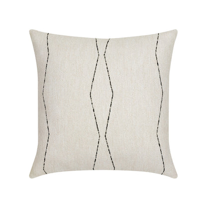 Elaine Smith Oblique Ebony outdoor pillow, black - view 2