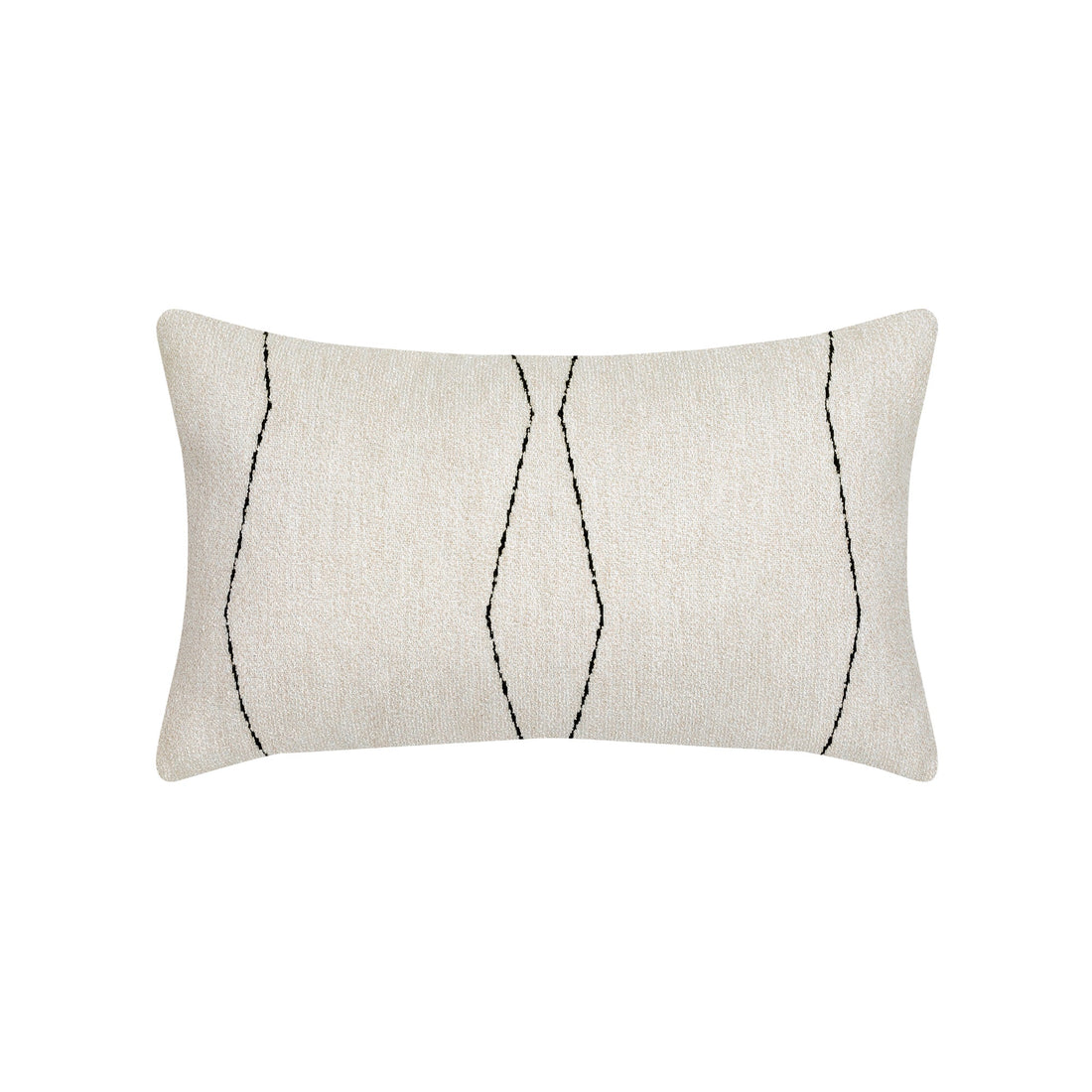 Elaine Smith Oblique Ebony outdoor pillow, black