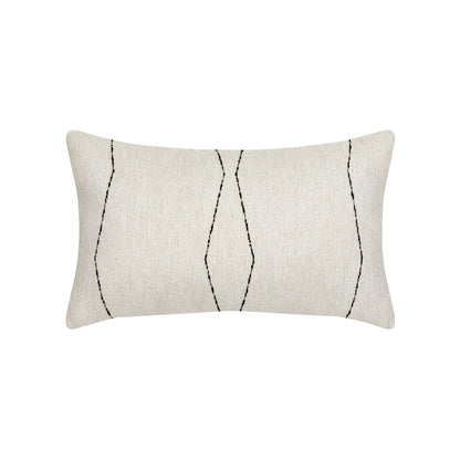 Elaine Smith Oblique Ebony outdoor pillow, black