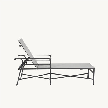 Castelle Marquis Sling Chaise Lounge with Optional Loose Pad, view 3
