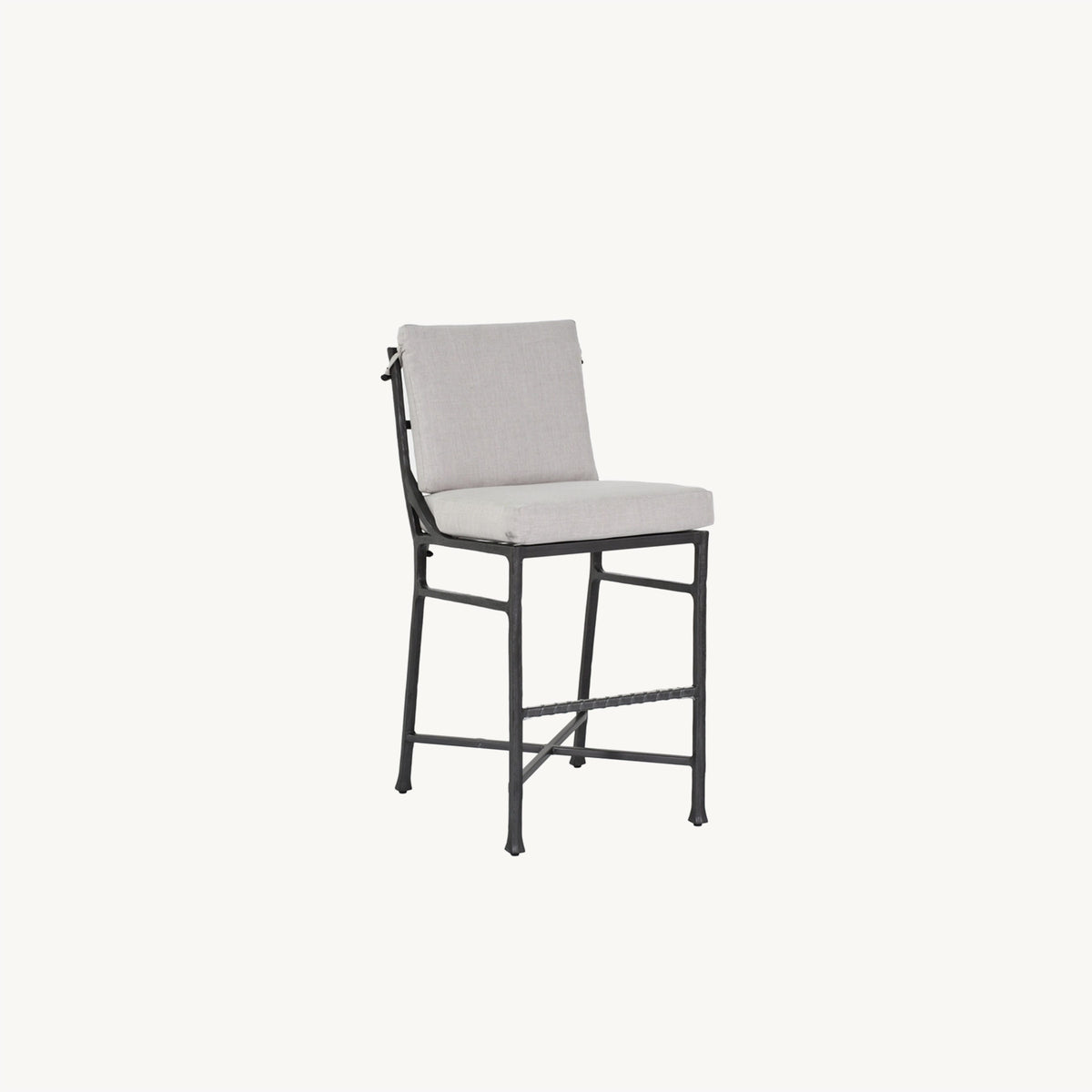 Castelle Marquis Cushioned Armless Bar Stool, view 6