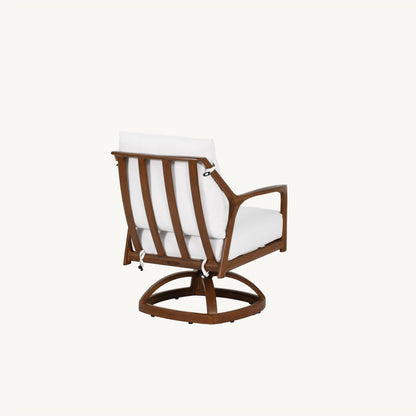 Castelle Berkeley Cushioned Dining Swivel Rocker, view 2