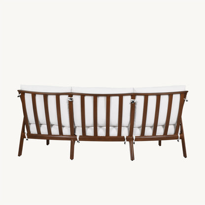 Castelle Berkeley Cushioned Crescent Sofa, view 5
