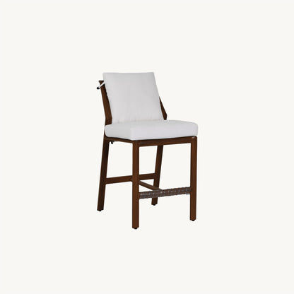 Castelle Berkeley Cushioned Armless Counter Stool, view 2