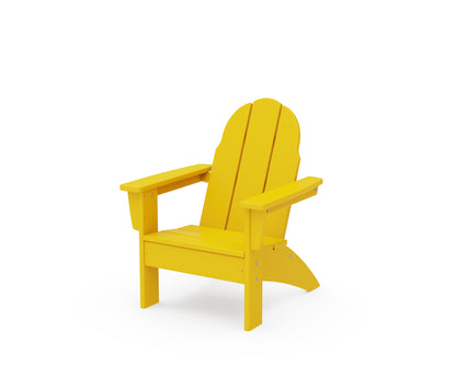 POLYWOOD Kids Vineyard Adirondack Chair in Lemon
