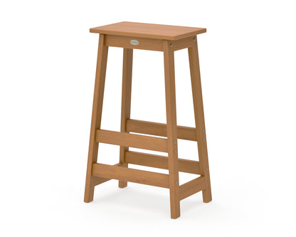 POLYWOOD Modern Studio Bar Stool in Natural