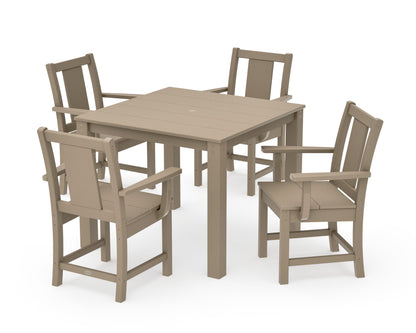 POLYWOOD Prairie 5-Piece Parsons Dining Set in Vintage Sahara