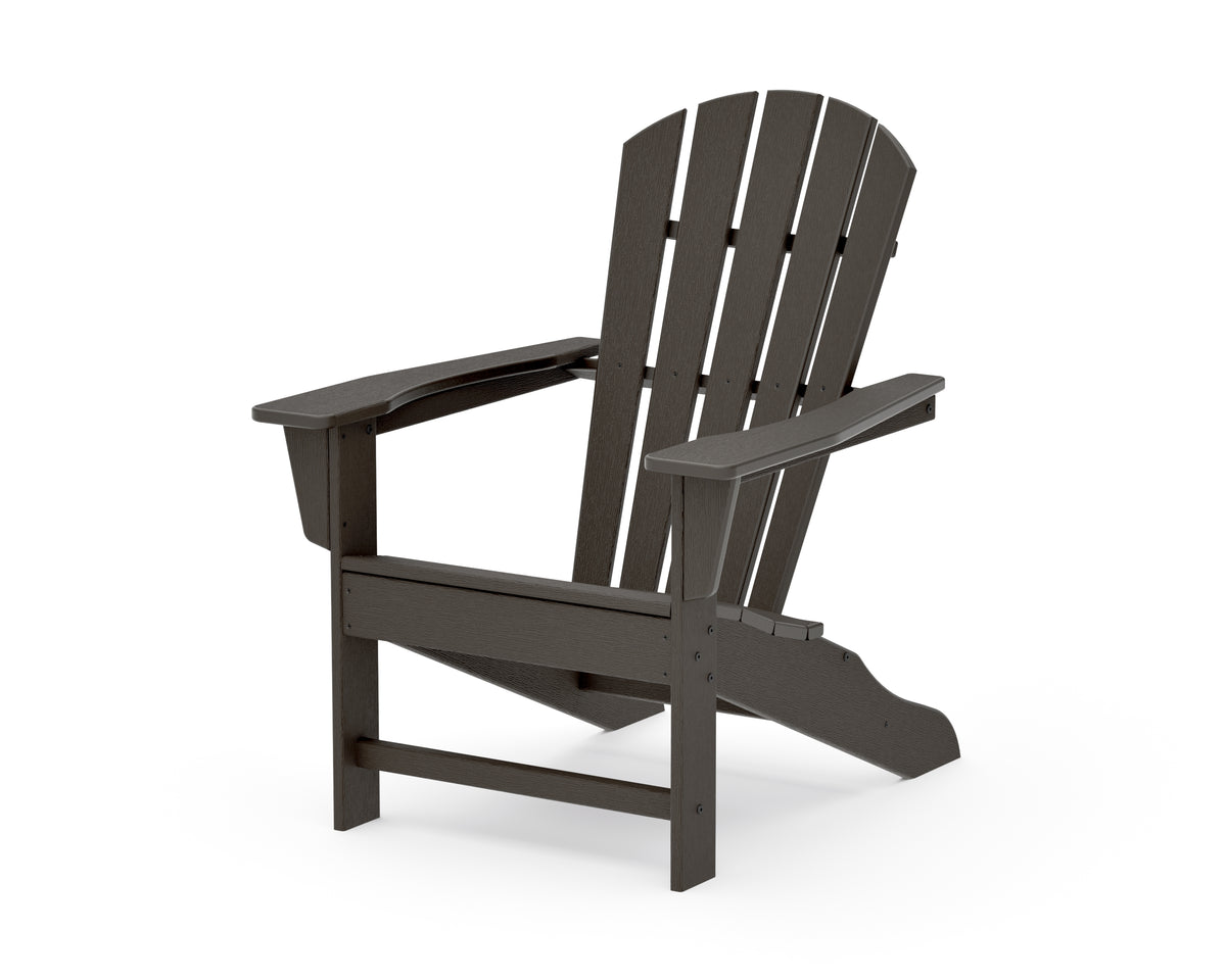 POLYWOOD Palm Coast Adirondack Chair in Vintage Coffee