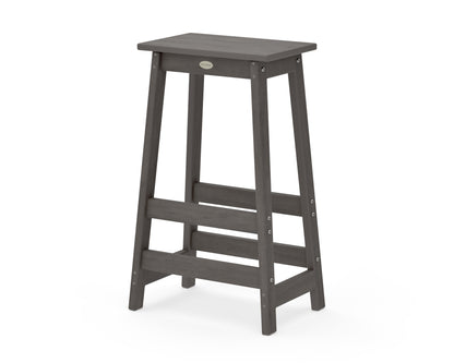 POLYWOOD Modern Studio Bar Stool in Driftwood