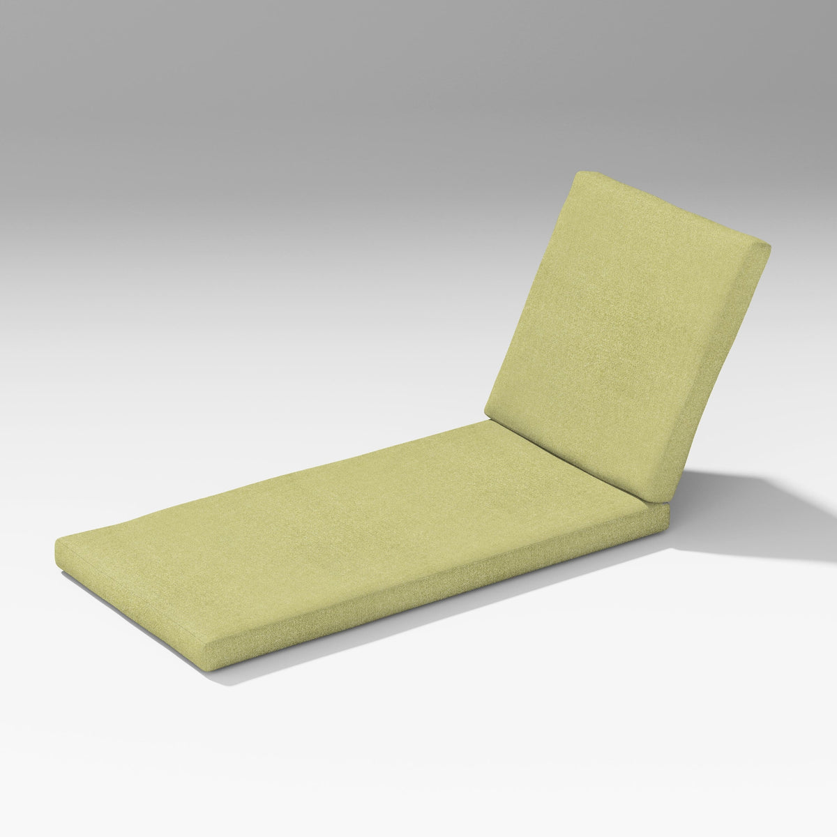 POLYWOOD PW Designer Series Elevate Chaise Lounge Cushion in Chartreuse Boucle