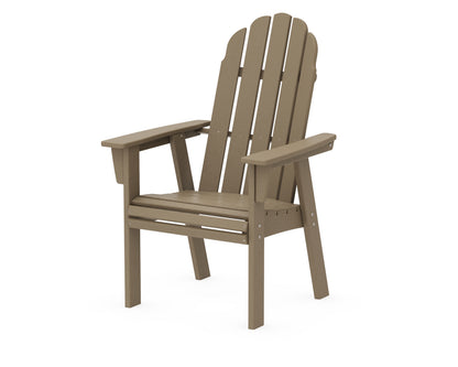 POLYWOOD Vineyard Curveback Adirondack Dining Chair in Vintage Sahara