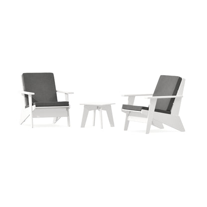 POLYWOOD Riviera Modern Lounge 3-Piece Set in Vintage White