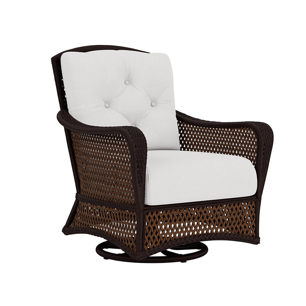 Lloyd Flanders Grand Traverse Swivel Glider Lounge Chair, lifestyle photo 1