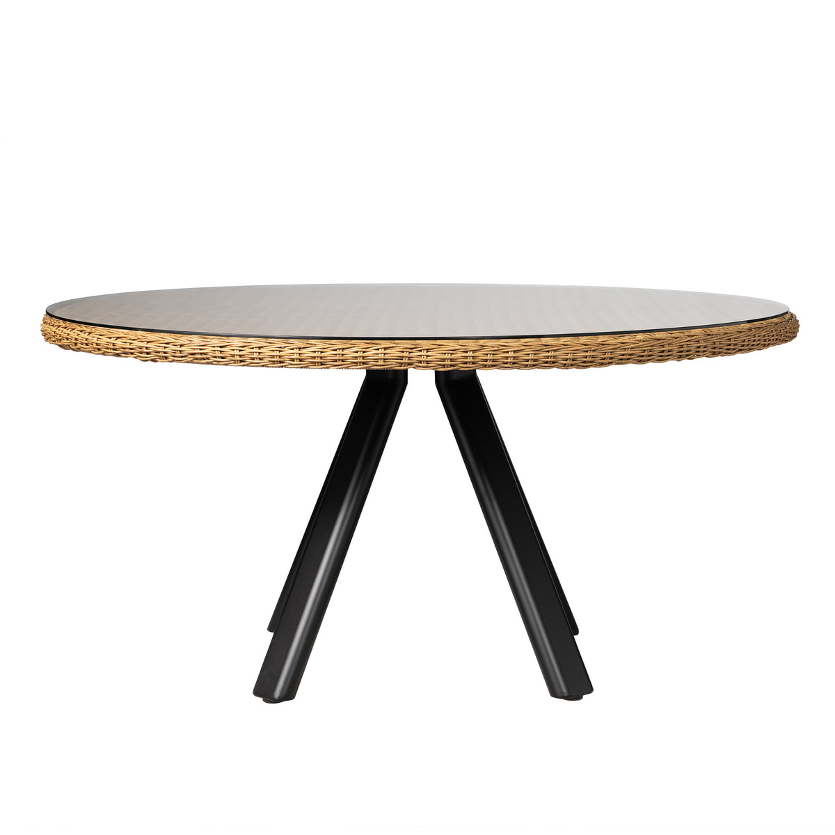 Lloyd Flanders Galloway 59" Round Dining Table, lifestyle photo 2