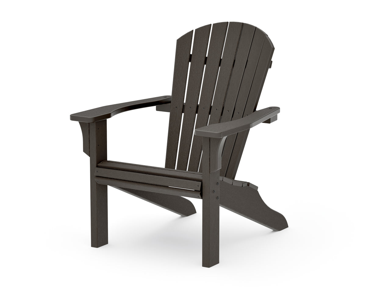 POLYWOOD Seashell Adirondack in Vintage Coffee