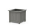 POLYWOOD Acadia Large Square Planter Box in Slate Grey