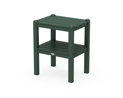POLYWOOD Two Shelf Side Table in Green