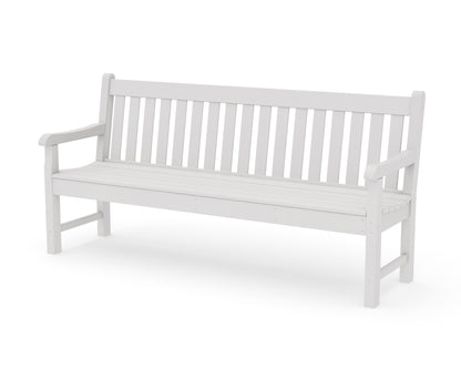 POLYWOOD Rockford 72" Bench in Vintage White