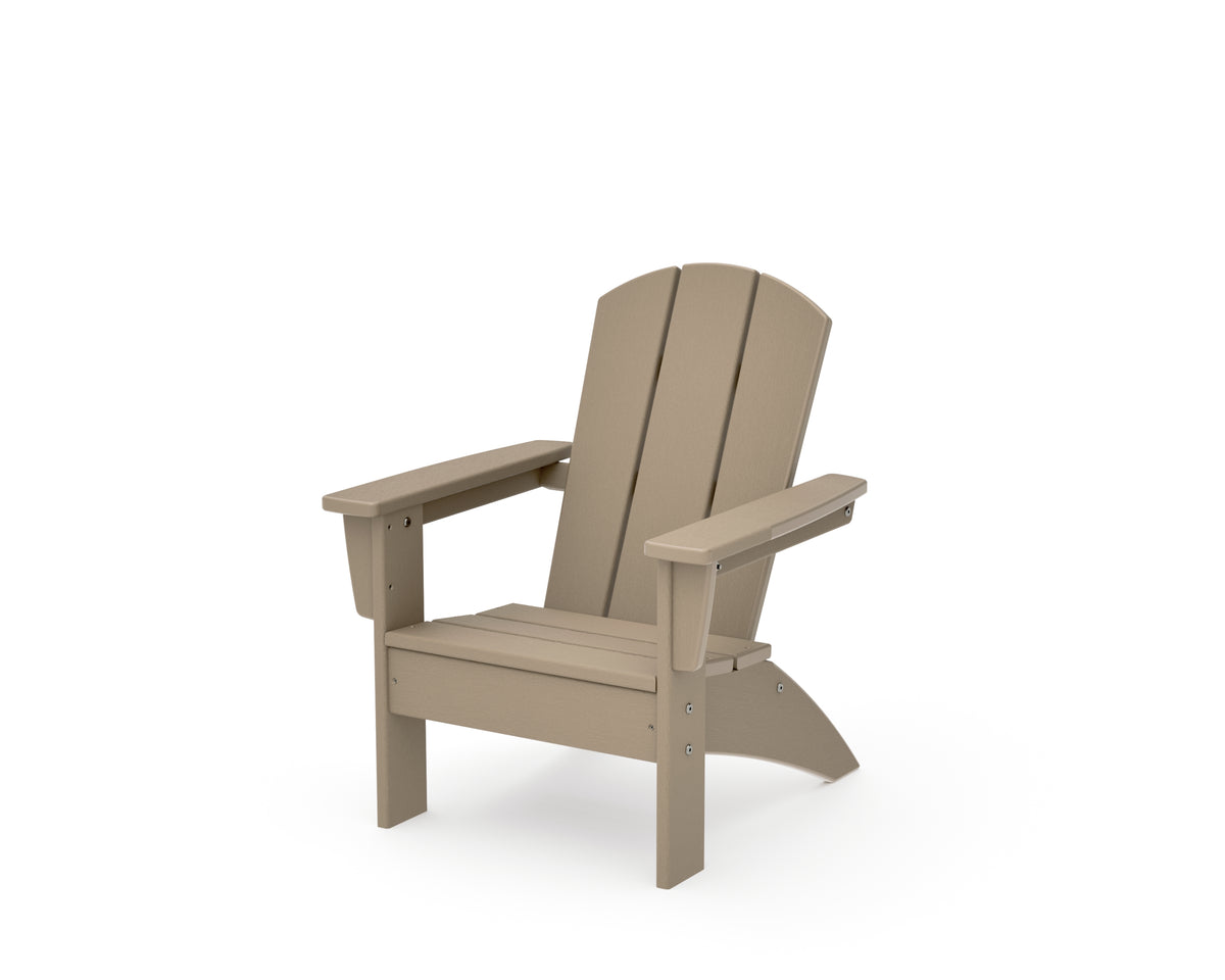 POLYWOOD Kids Nautical Adirondack Chair in Vintage Sahara