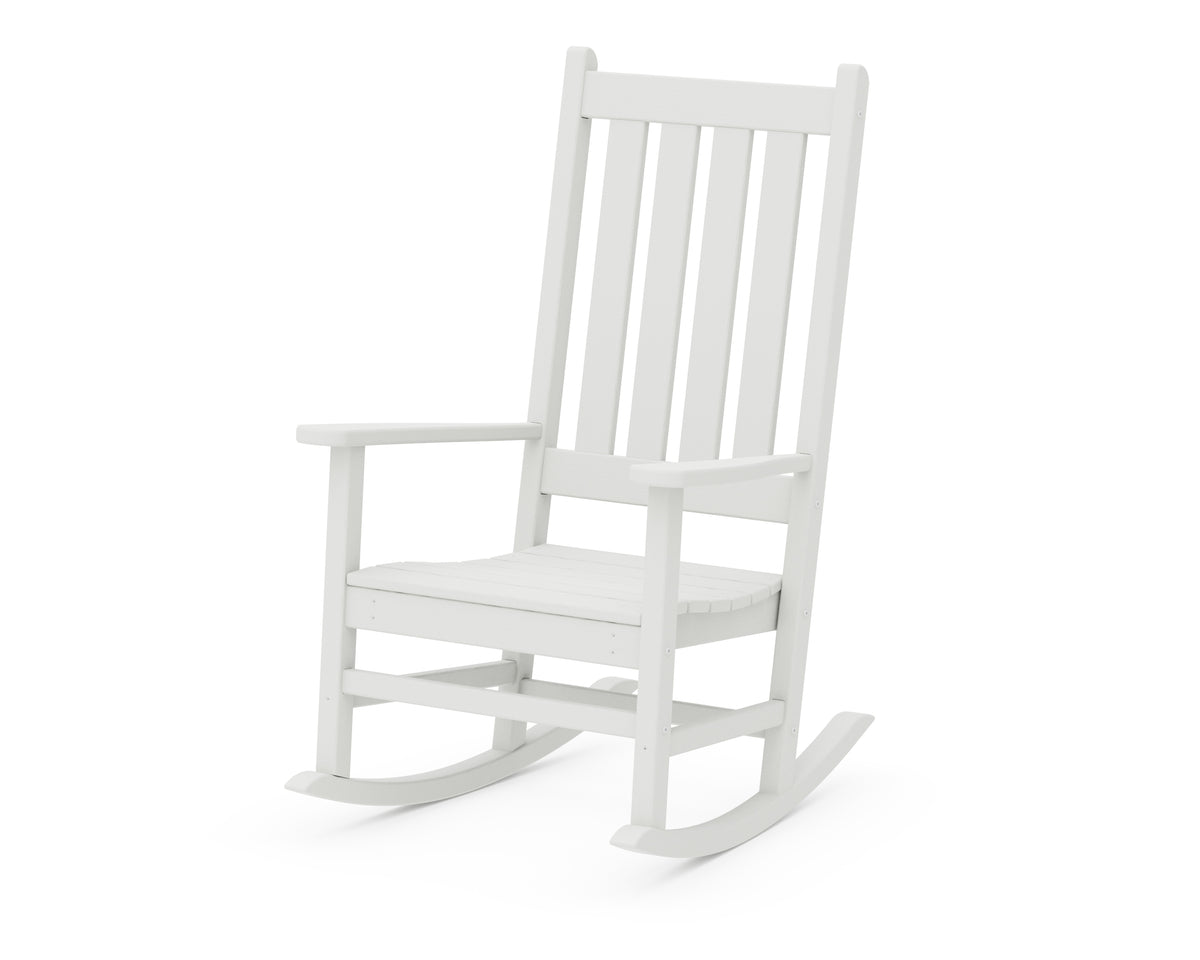 POLYWOOD Vineyard Porch Rocking Chair in Vintage White