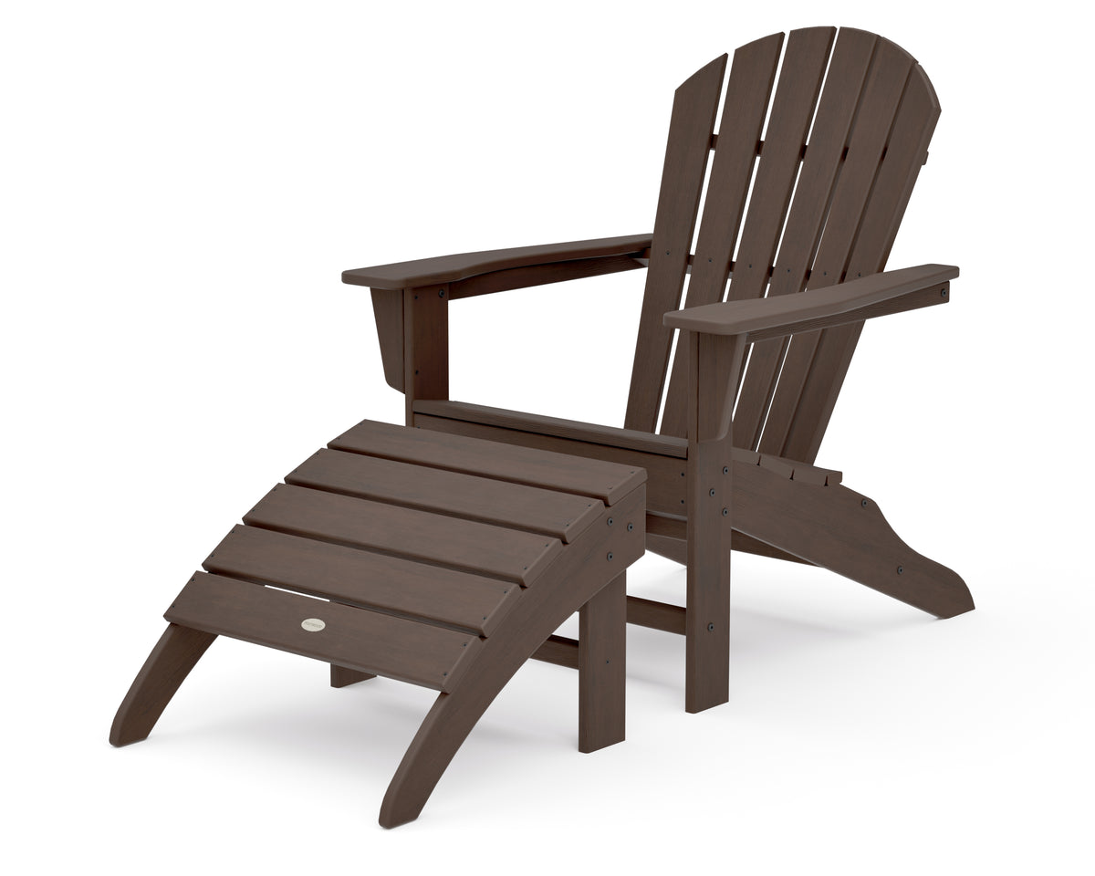 POLYWOOD South Beach Adirondack 2-Piece Set in Kona