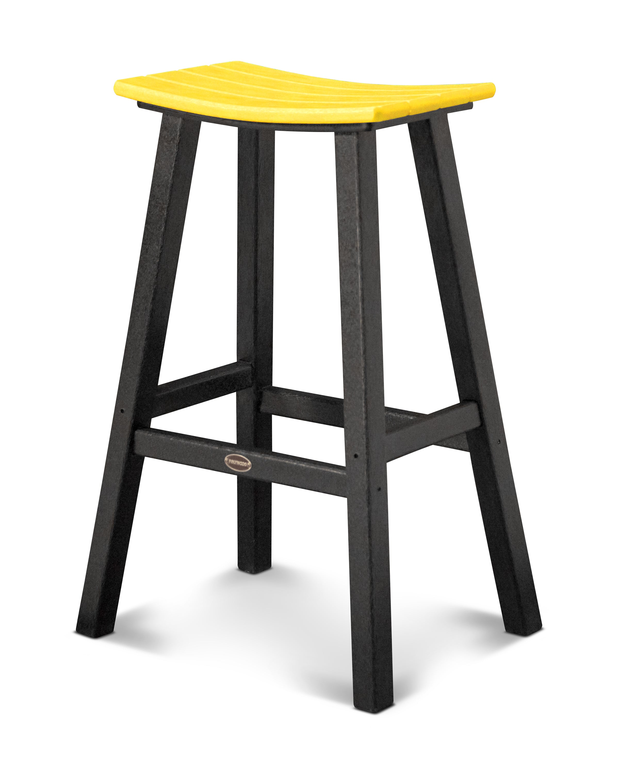 POLYWOOD Contempo 30" Saddle Bar Stool