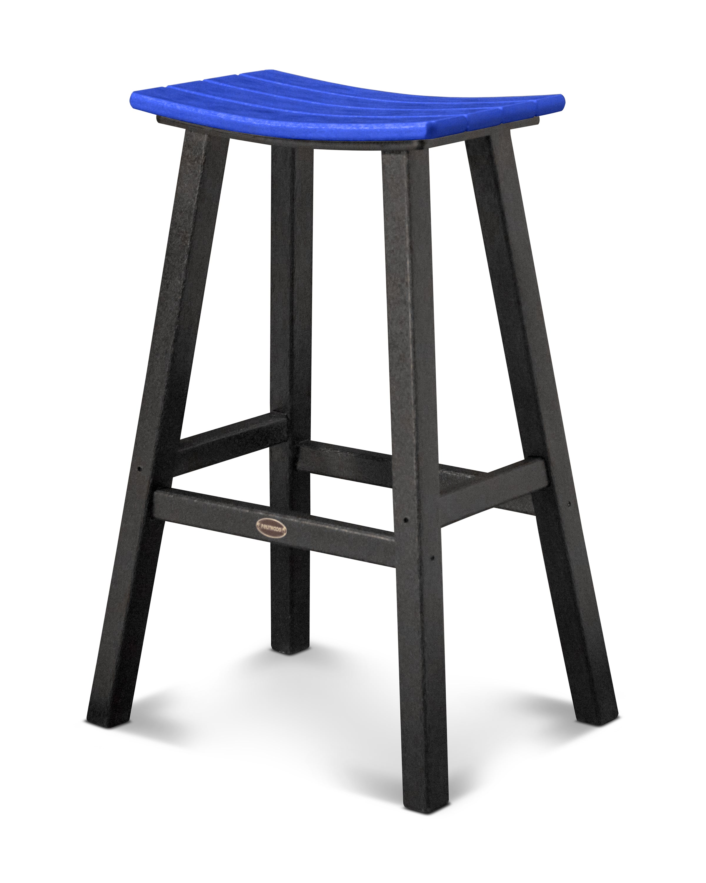 POLYWOOD Contempo 30" Saddle Bar Stool