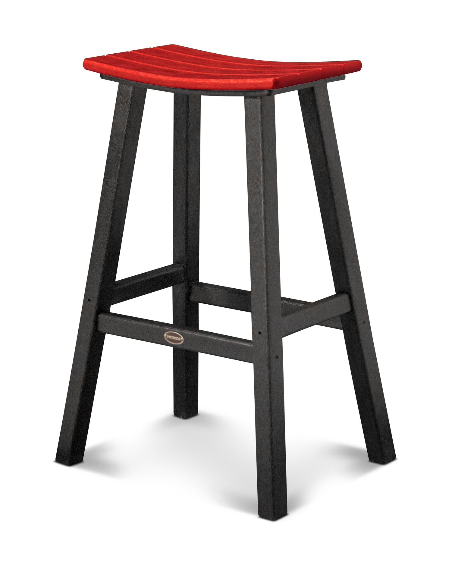 POLYWOOD Contempo 30" Saddle Bar Stool