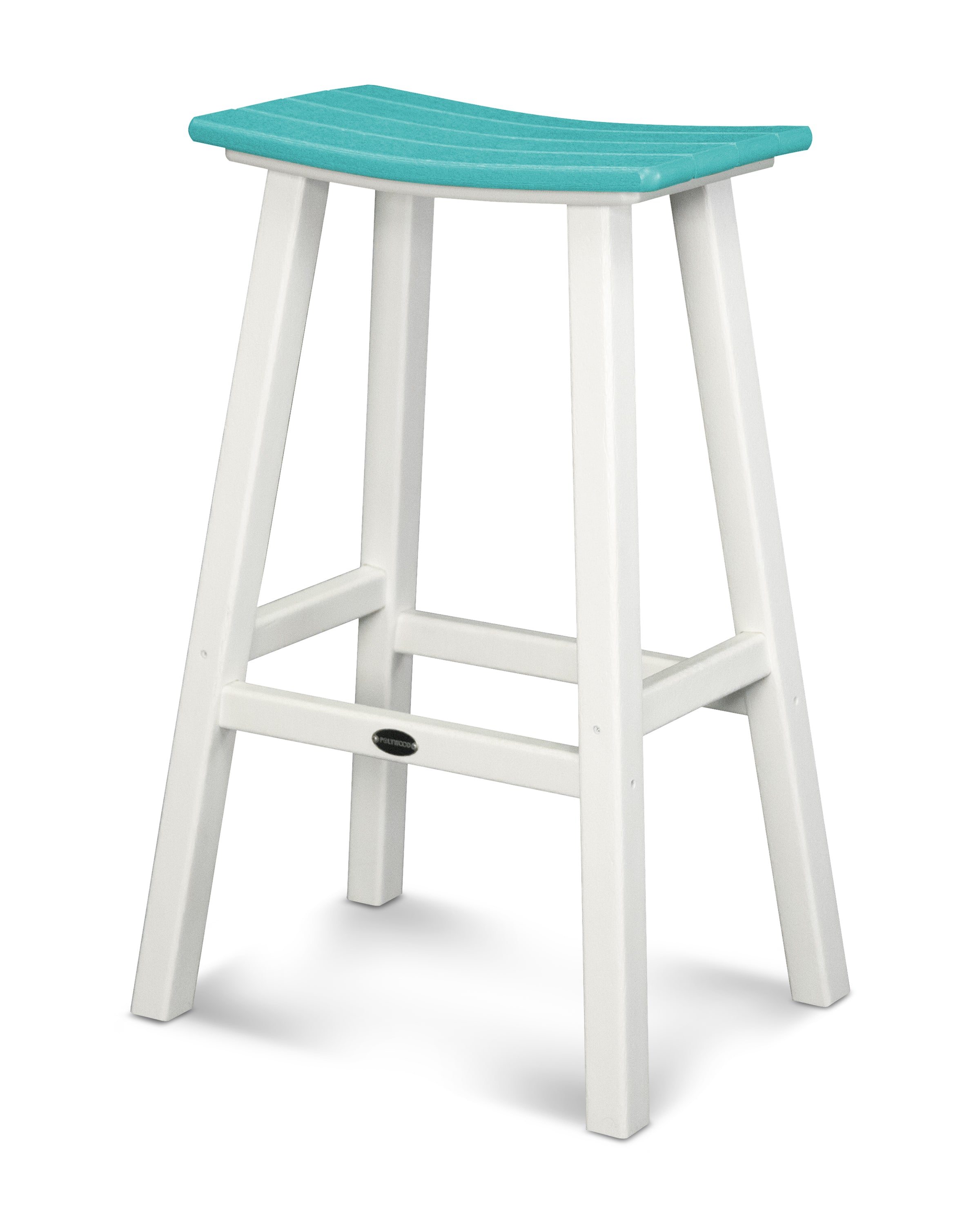 POLYWOOD Contempo 30" Saddle Bar Stool
