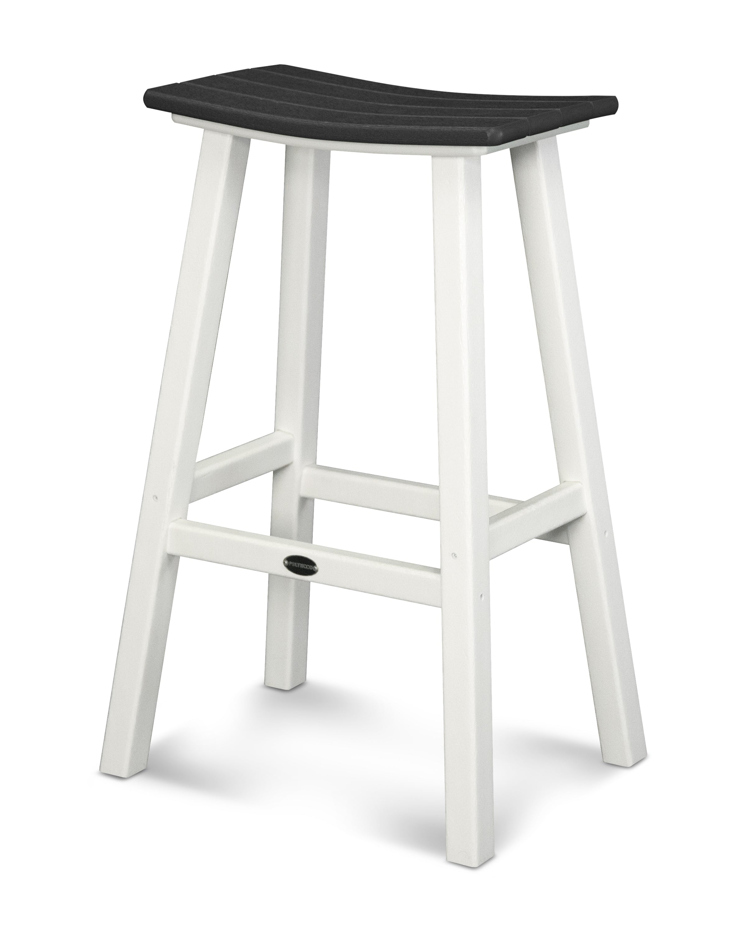 POLYWOOD Contempo 30" Saddle Bar Stool