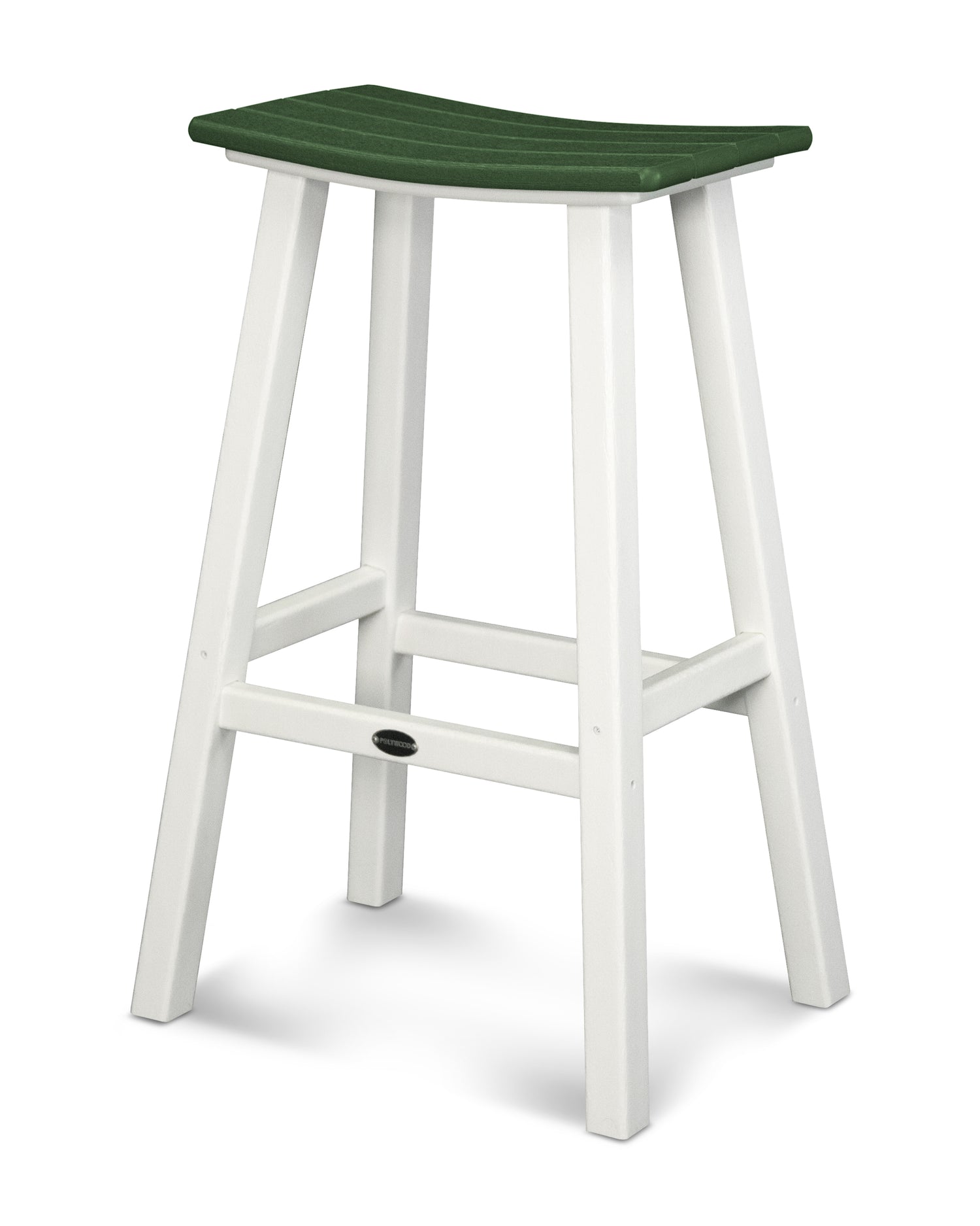POLYWOOD Contempo 30" Saddle Bar Stool