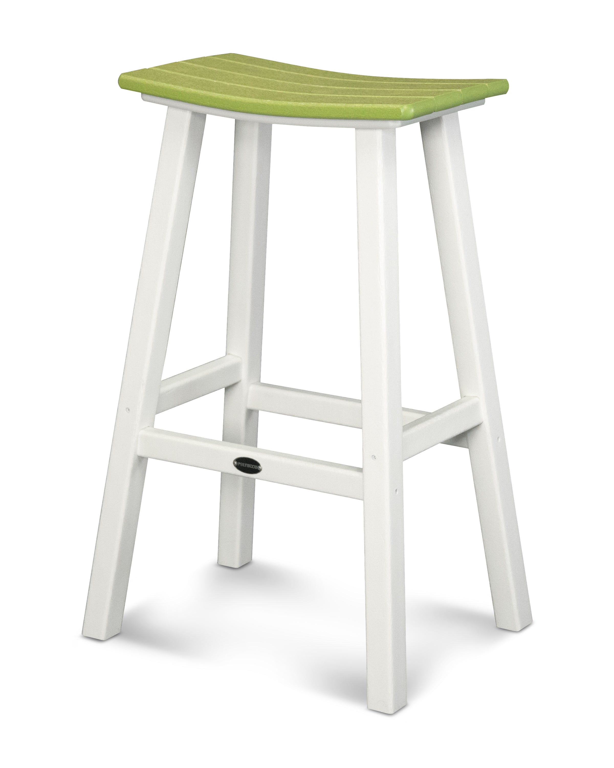 POLYWOOD Contempo 30" Saddle Bar Stool