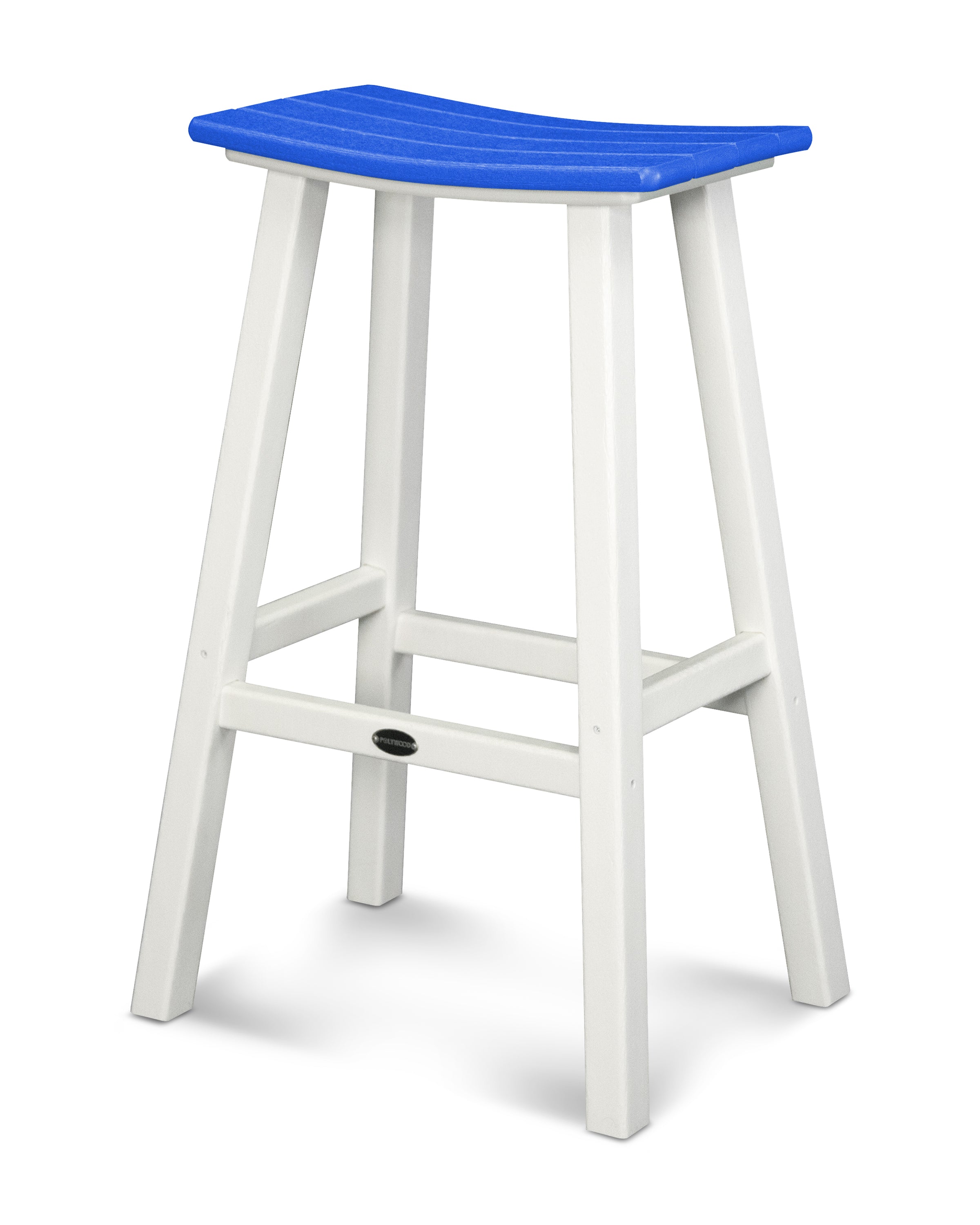 POLYWOOD Contempo 30" Saddle Bar Stool