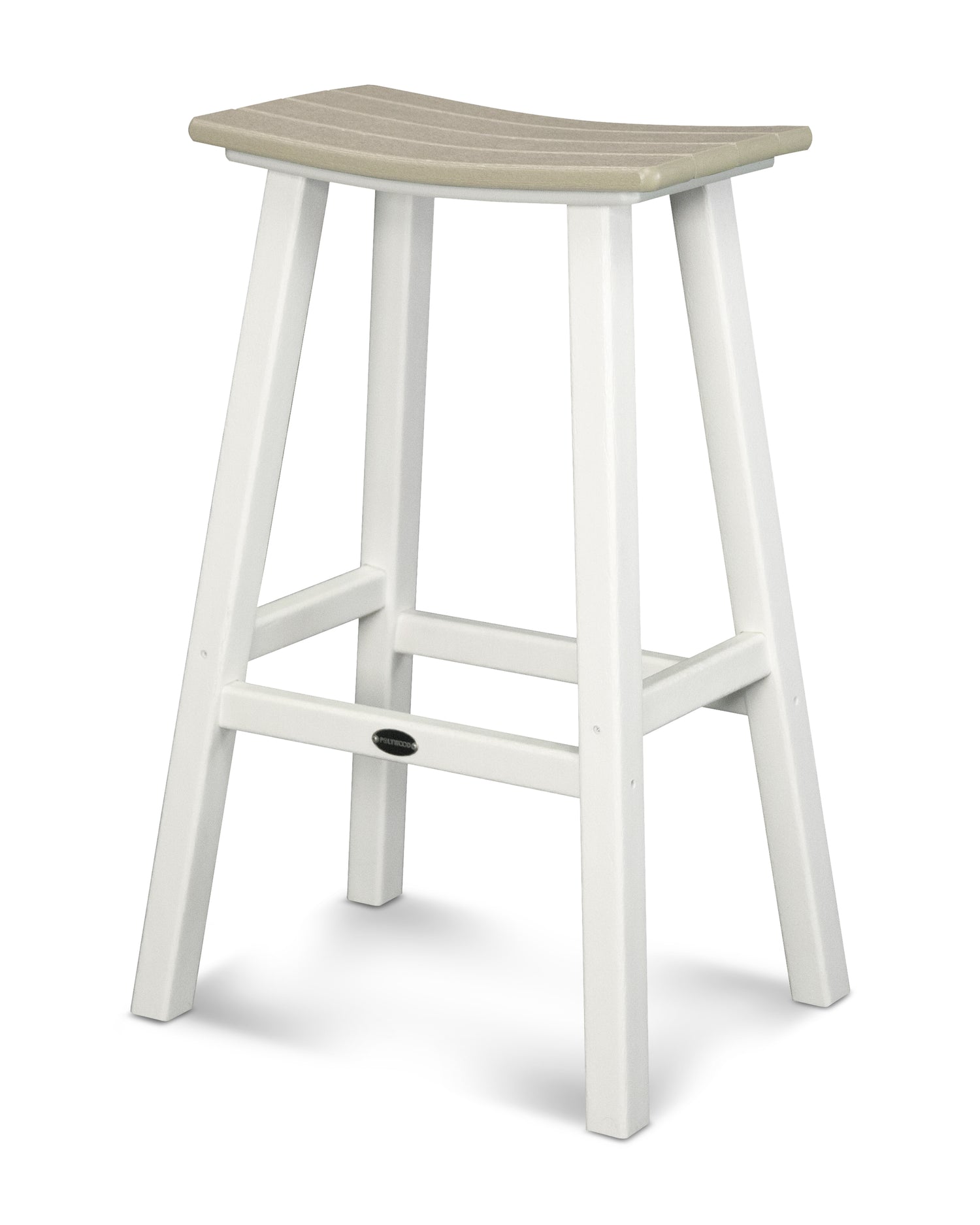 POLYWOOD Contempo 30" Saddle Bar Stool