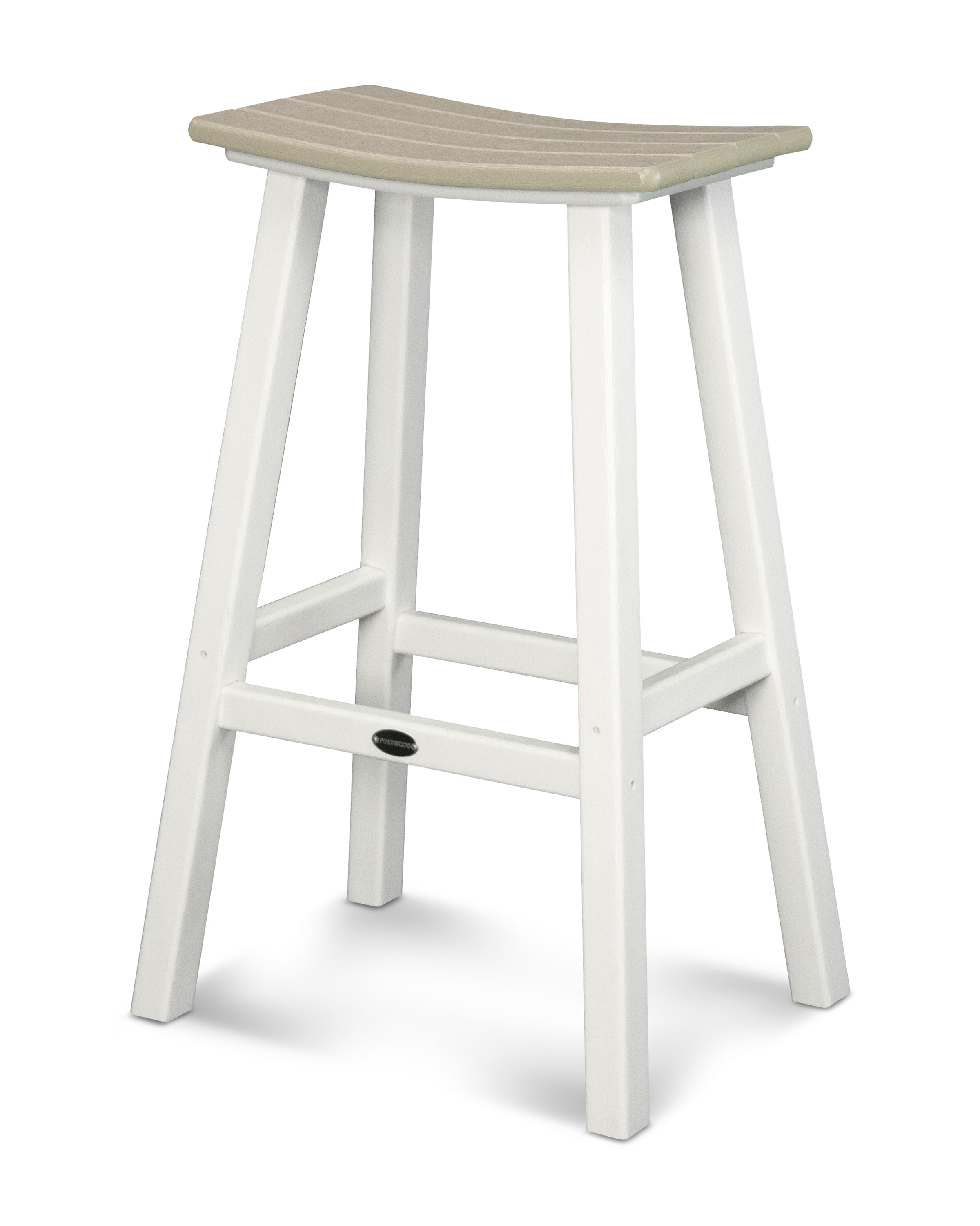 POLYWOOD Contempo 30" Saddle Bar Stool
