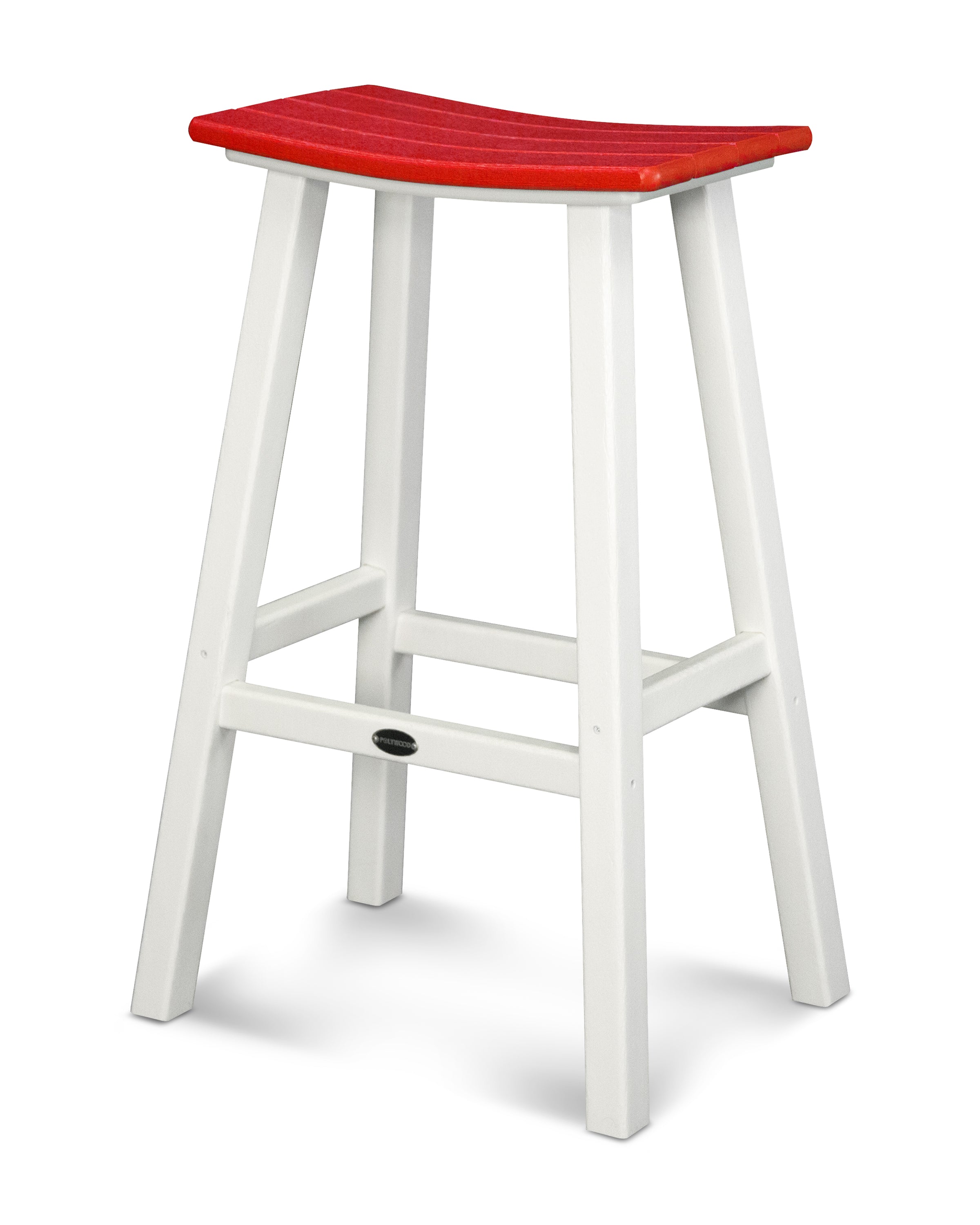POLYWOOD Contempo 30" Saddle Bar Stool