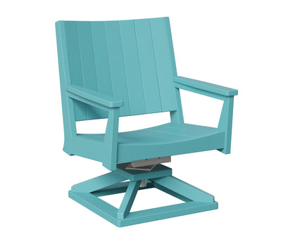 Berlin Gardens Mayhew Chat Swivel Rocker Chair in Aruba Blue