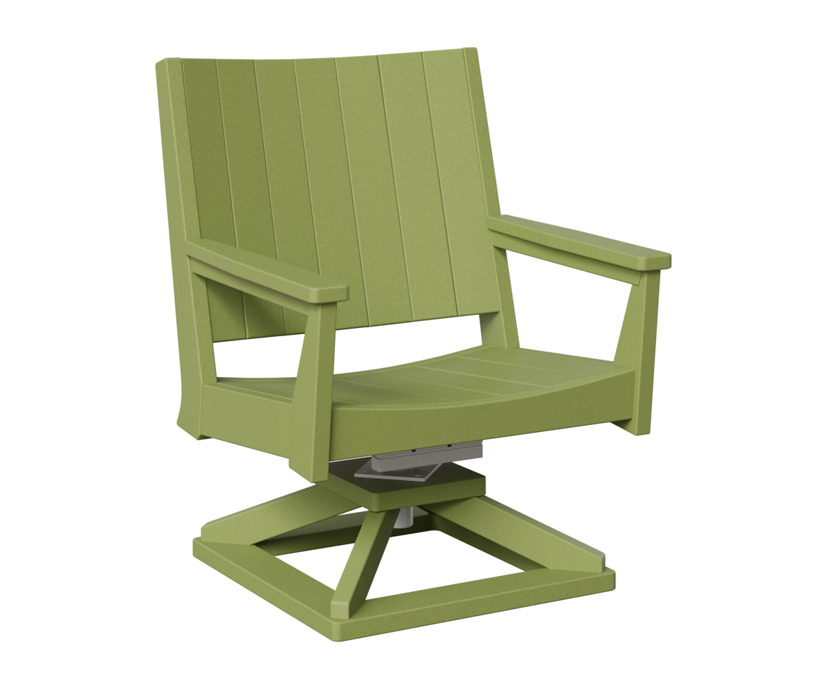 Berlin Gardens Mayhew Chat Swivel Rocker Chair in Kiwi Green