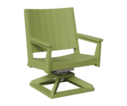 Berlin Gardens Mayhew Chat Swivel Rocker Chair in Kiwi Green