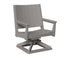 Berlin Gardens Mayhew Chat Swivel Rocker Chair in Light Gray