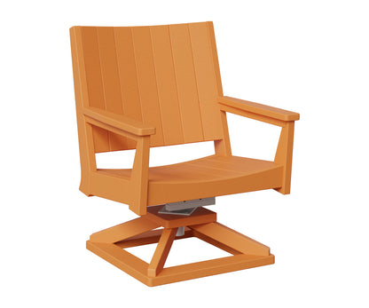 Berlin Gardens Mayhew Chat Swivel Rocker Chair in Mango Orange