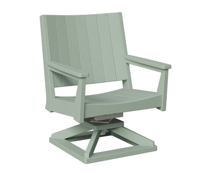 Berlin Gardens Mayhew Chat Swivel Rocker Chair in Sea Foam
