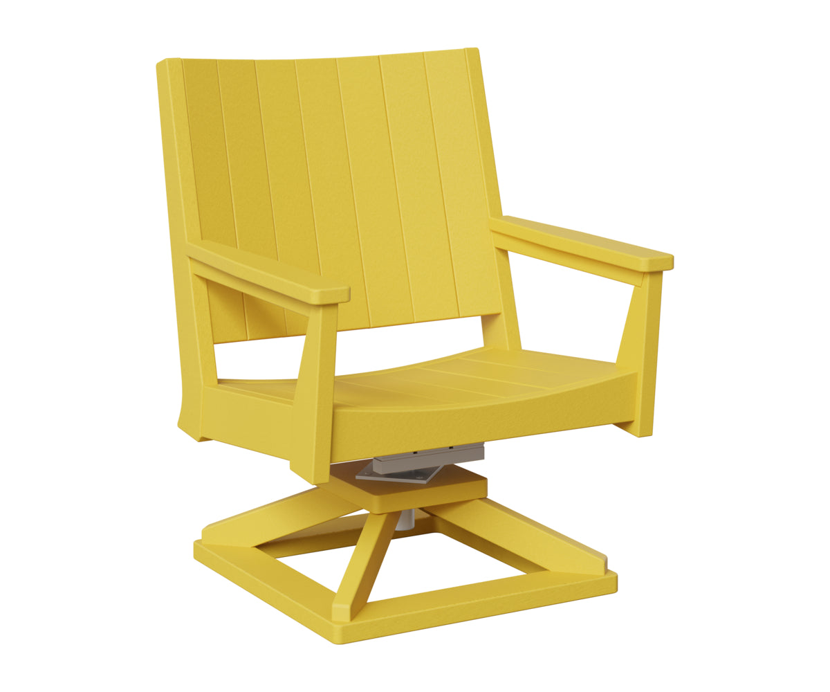 Berlin Gardens Mayhew Chat Swivel Rocker Chair in Sunburst Yellow