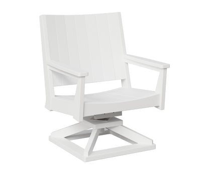 Berlin Gardens Mayhew Chat Swivel Rocker Chair in White