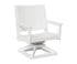 Berlin Gardens Mayhew Chat Swivel Rocker Chair in White