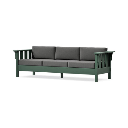 POLYWOOD Acadia Deep Seating Sofa in Green / Ash Charcoal