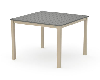 POLYWOOD Main Street 42 x 42 Dining Table in Sand / Slate Grey