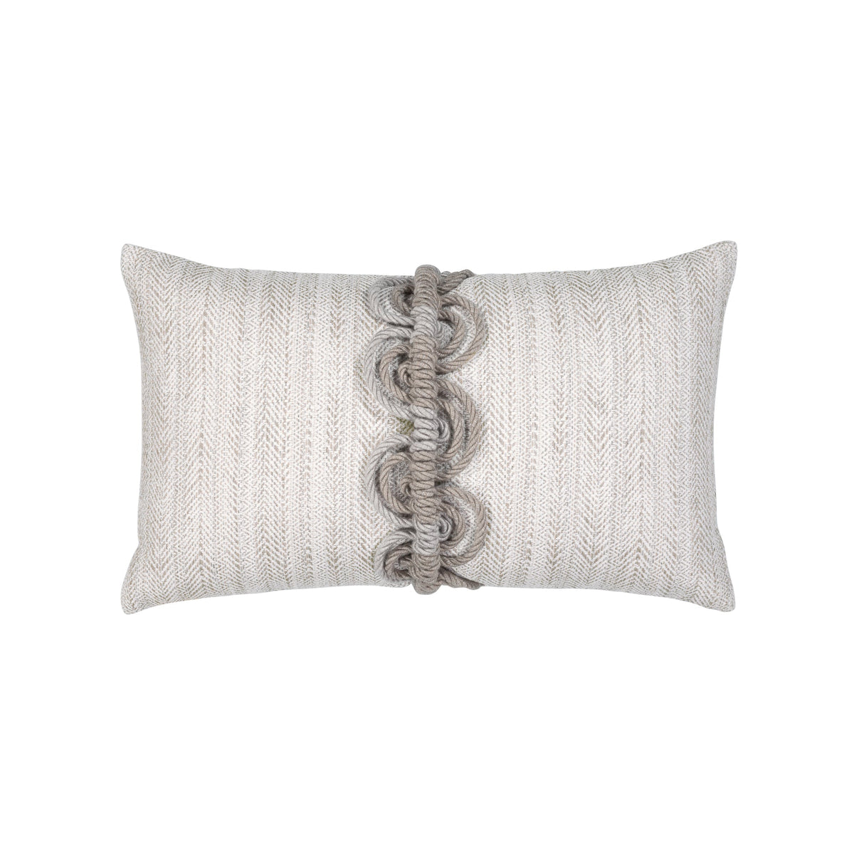 Elaine Smith Dressage Pebble outdoor pillow, beige