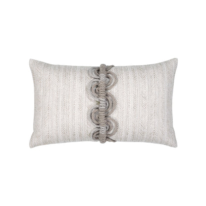 Elaine Smith Dressage Pebble outdoor pillow, beige